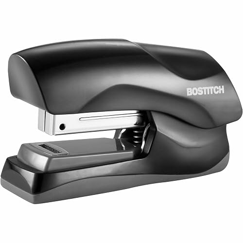 Bostitch Office Heavy Duty Stapler, 40 Sheet Capacity, No Jam, Half Strip, Fits into the Palm of Your Hand, For Classroom, Office or Desk, Black