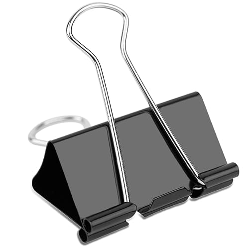 Ufmarine Extra Large Binder Clips 2 inch, (40 Pcs) Big Paper Clips for Office Supplies
