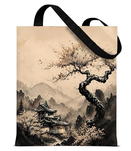 QYCFDXD Aesthetic Tote Bag for Women,Large Capacity Cute Tote Bags | vintage Reusable Shoulder Handbag for Travel Gym Work
