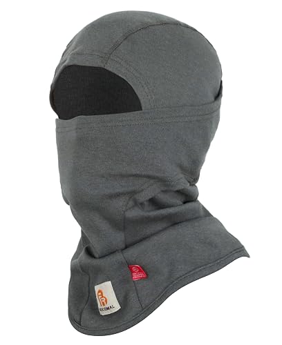 BOCOMAL FR Balaclava with Face Mask 7oz Midweight Arc Rated NFPA2112 CAT2 | 100% Cotton Flame Resistant Knit,Helmet Liner Covering Hood for Welding,UL Certified,One Size Fits all,Prewash/Preshrunk