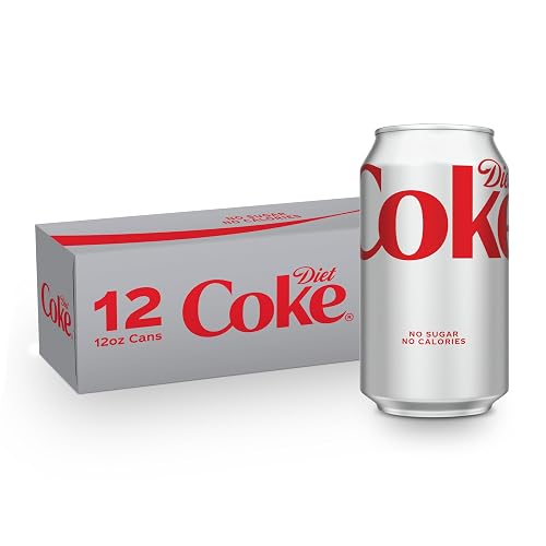 Diet Coke Soda Soft Drinks, 12 fl oz Fridge Pack Cans, 12 Pack - Cola Flavored Diet Soda Soft Drinks