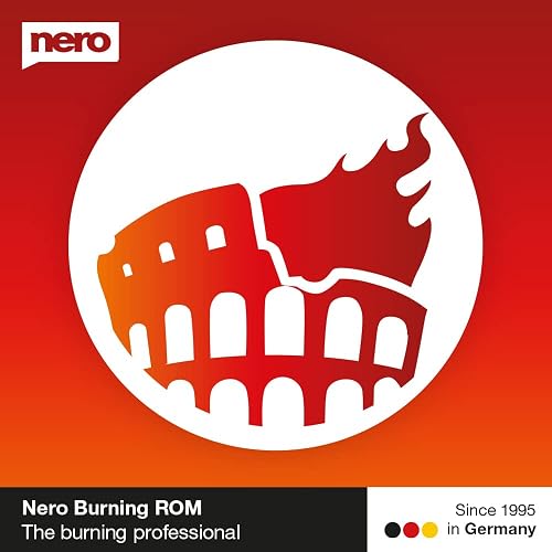 Nero Burning ROM 2026 – Premium CD DVD Blu-ray Burning Software | Burn Copy Rip Backup Your Media | Pro Disc Burner with Password Protection | Lifetime License | 1 PC | Win 11/10