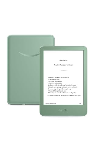 Amazon Kindle 16 GB (2024 model) - Light and compact, with fast page turns, and high contrast ratio - Matcha