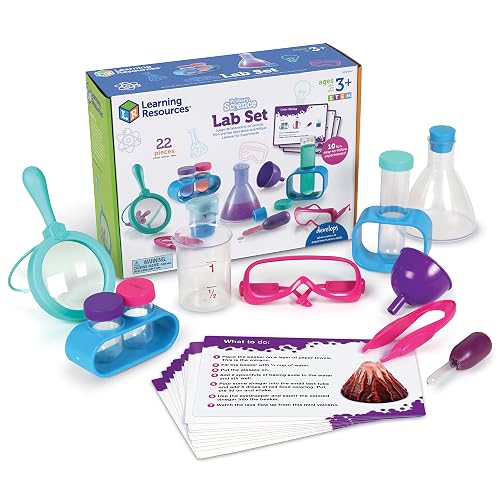 Learning Resources Primary Science Lab Set, Pink | Science Kits for Kids 3-5, Chemistry Kit, Chemistry Experiments for Kids, STEM Experiments Kits, Lab Experiment Kit, STEM Set