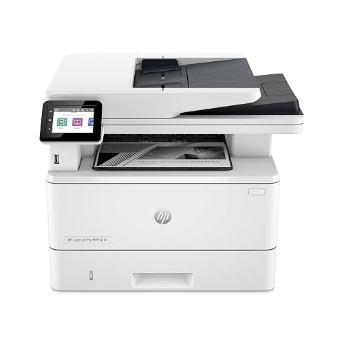 HP Laserjet Pro MFP 4101fdw Wireless Black & White All-in-One Laser Printer, Scanner, Copier, Fax, Best-for-Office (2Z619F)