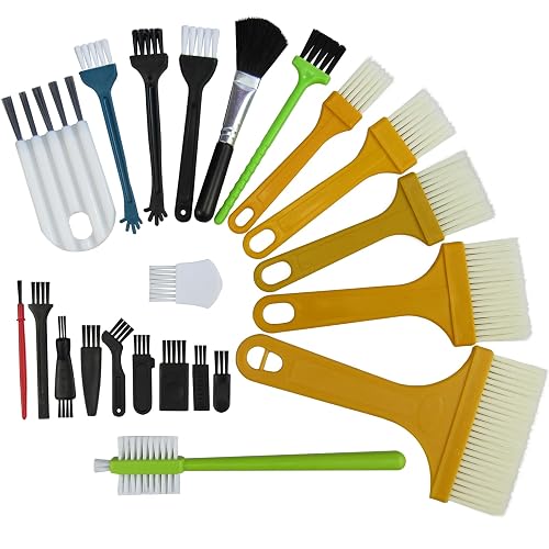CRAFNEW Small Cleaning Brushes, Electronics Cleaning Brush Kit, 22Pcs | Ideal for cleaning computer keyboards, laptops, sewing machines and other electronic devices