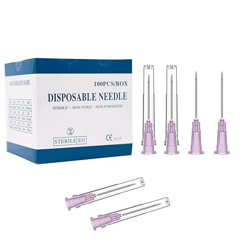 18 Gauge 1 Inch Needle (100 Pack), Sterile Disposable Injection Luer Lock Industrial Accessories Needles,Individually Wrapped
