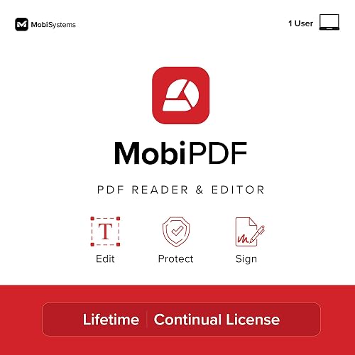 MobiPDF Lifetime - Professional PDF Editor for Windows | Edit, Sign & Convert PDFs | Best Adobe Acrobat Pro Alternative | Lifetime License