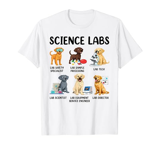 Funny Science Labs Dog Breeds Tees Medical Laboratory Technician T-Shirt for Dog Lovers