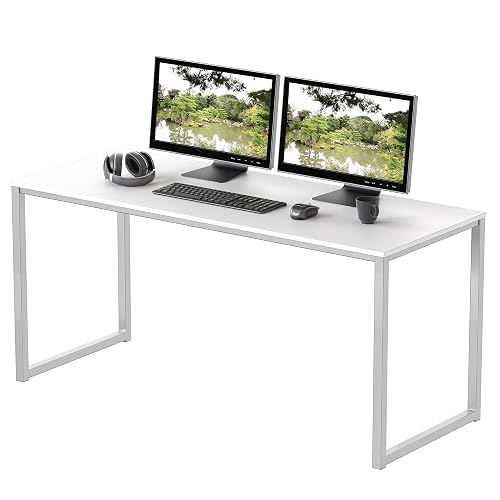 SHW Mission 48-Inch Home Office Computer Desk, White