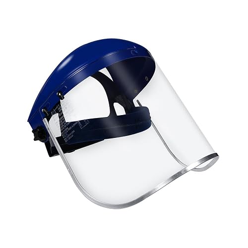 Blue Eagle B1BL+FC48 Clear Full Face Shield with 1 extra Replacement Visor | B1BL+FC48 | Clear full face shield | Impact resistant | Polycarbonate visor | Includes replacement visor