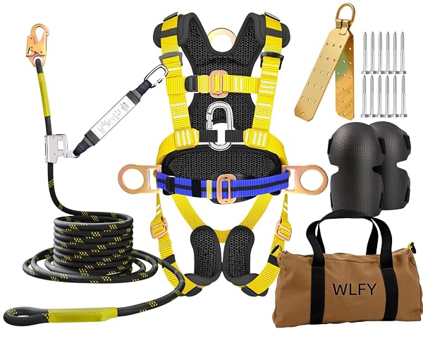 50FT Roofer's Safety Bucket Kit – Upgrade Safety Harness,ANSI Compliant | 50FT Roofer's Safety Bucket Kit – Upgrade Safety Harness,ANSI Compliant