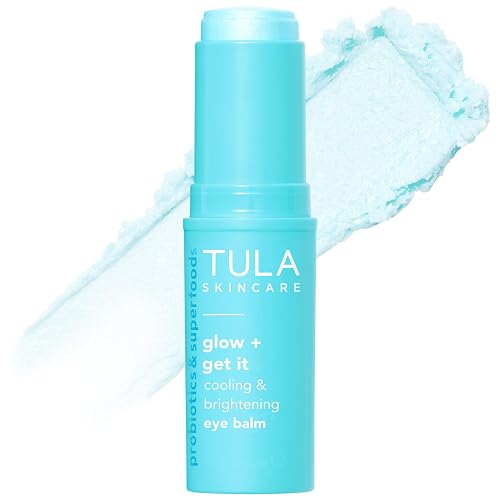TULA Glow & Get It 'Spresso Eye Balm, Cooling & Depuffing Under Eye Stick | Prebiotic extracts, caffeine & hyaluronic acid instantly cool, brighten & hydrate to depuff tired eyes.