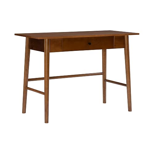 Melissa Mid Century Walnut Desk by Linon