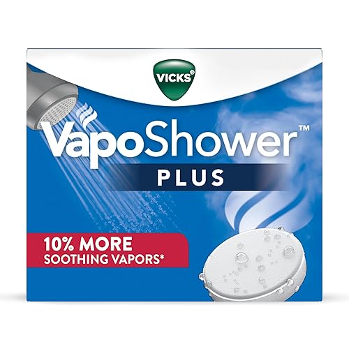 Vicks, VapoShower Plus, Shower Steamers, Eucalyptus Shower Steamer & Menthol Scent, Clean Dissolving Vapor Shower Tablets, Aromatherapy Shower Steamer & Shower Bombs, 12 count