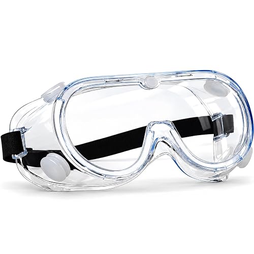 Super More Anti-Fog Protective Safety Goggles Clear Lens Wide-Vision