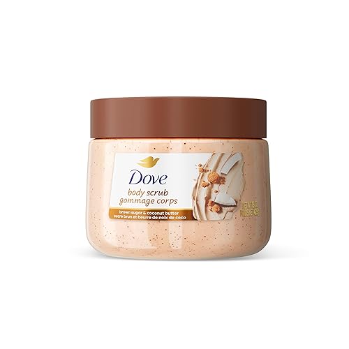 Dove Exfoliating Body Scrub, Brown Sugar & Coconut Butter, 15 oz | For gentle exfoliation, buffs away dead skin while moisturizing cream leaves skin soft, smooth and radiant.