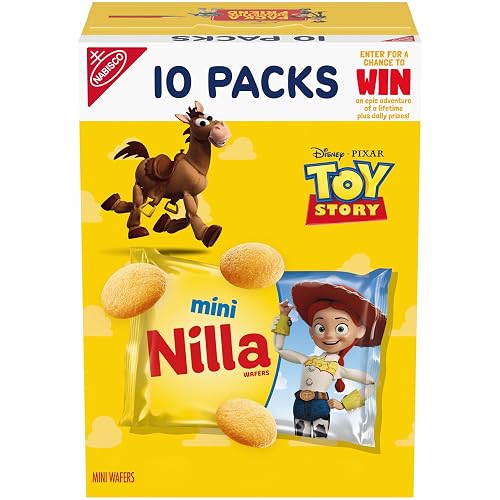 NILLA Wafers Mini Cookies, Vanilla Wafers, 10 Snack Packs | Certified Kosher, Individually Wrapped