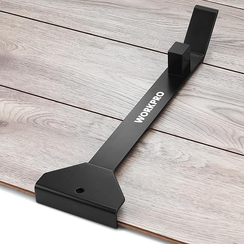 WORKPRO 17'' Heavy Duty Pull and Pry Bar, Flooring Installation Tool | Wood Floor Installation, Vinyl Plank, LVP, LVT, Floating Floor, Durable Steel Construction, Gap Adjustment