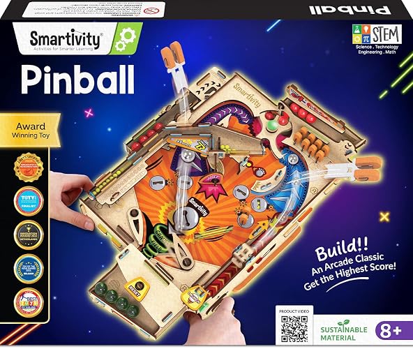 Smartivity DIY Pinball Machine STEM Kit for Kids Ages 8-14 