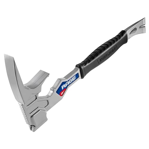 Vaughan 15 Inch Multi-Function Demolition Tool, Hammer, Nail Puller, Multi-Use, Heavy Duty Construction, DIY Hand Tools - Blue 050042