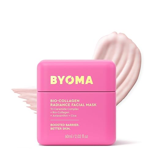 BYOMA Collagen Face Mask - Bio-Collagen Peel-Off Mask for Glass Skin | Instant radiance, Visibly Improved Elasticity, Firms, Reduces Appearance of Fine Lines and Wrinkles - Cica & Ceramides