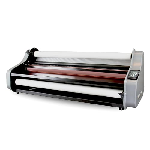 Dry-Lam CL-40DX Deluxe Thermal Laminator, 40" Wide Format Roll Laminating Machine with LED Display, Heated Rollers, Variable Speed and Temperature Controller - Element Series