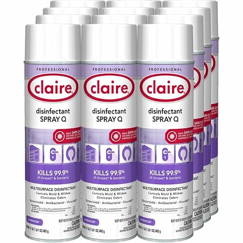 Claire Disinfectant Spray, Lavender, 17 Ounce