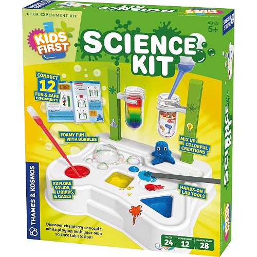 Kids First: Science Kit | Experiment Set | Explore Intro to Chemistry | Tools Included | Illustrated Manual | STEM Science Learning & Education | Ages 5+